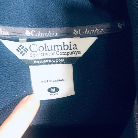 Columbia Men’s fleece lined coat Blue Medium - Picture 6 of 8